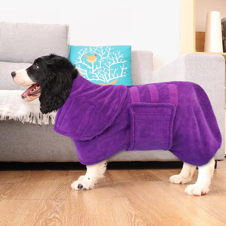 Enhance Your Pet's Bath Time with Our Super Absorbent Quick Drying Fiber Bath Towel