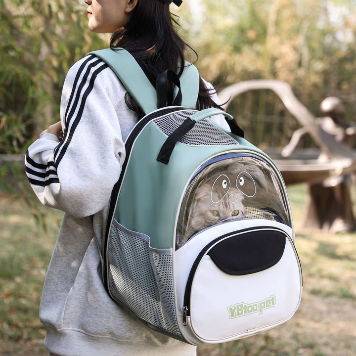 Oxford Cloth Portable Pet Backpack Breathable Large Capacity Bag
