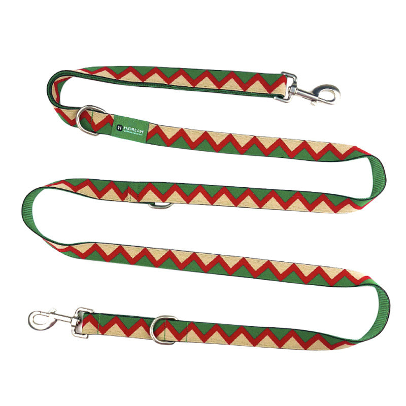Pet Rainbow Hands Free Adjustable Multifunctional Leash