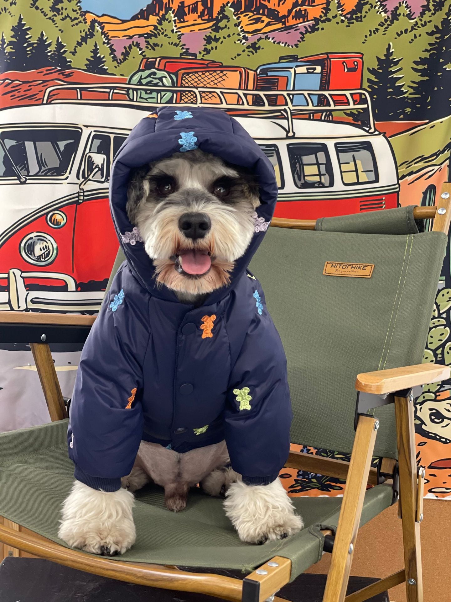 Pet Thickened Warm Hooded Four Feet Jacket Winter Wear