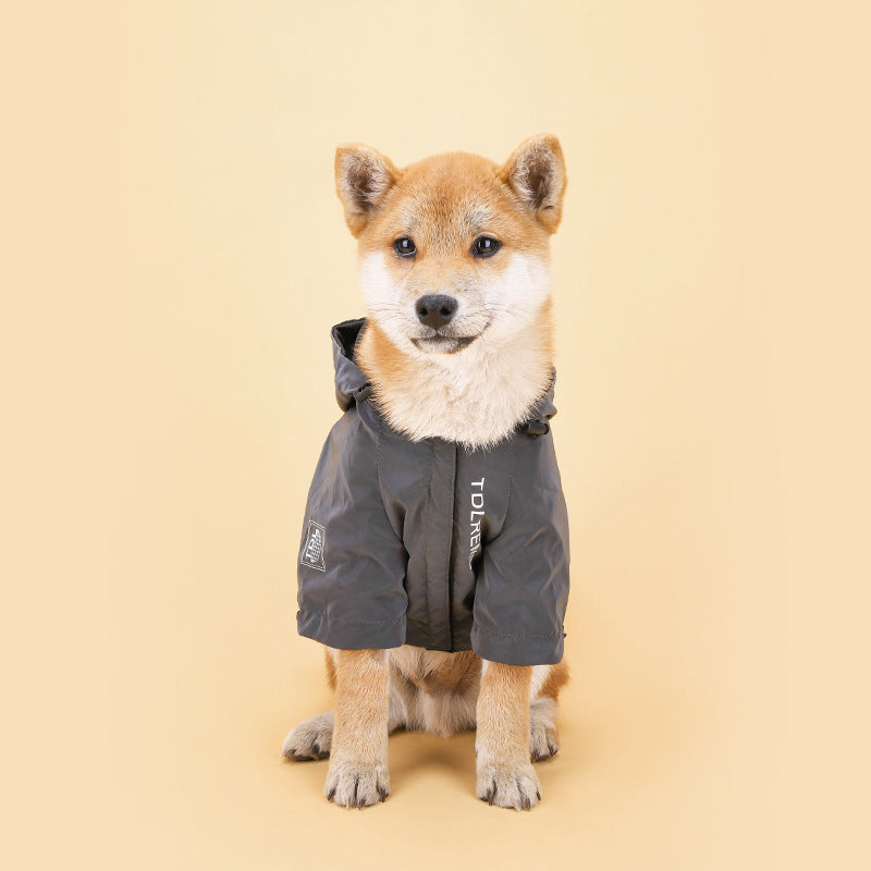 Pet Rainproof Hooded Jacket Waterproof Outdoor Wear