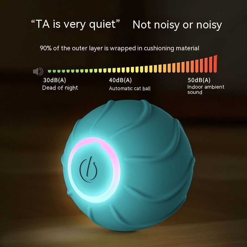 Smart Rolling Interactive Pet Ball Automatic USB Jumping Toy