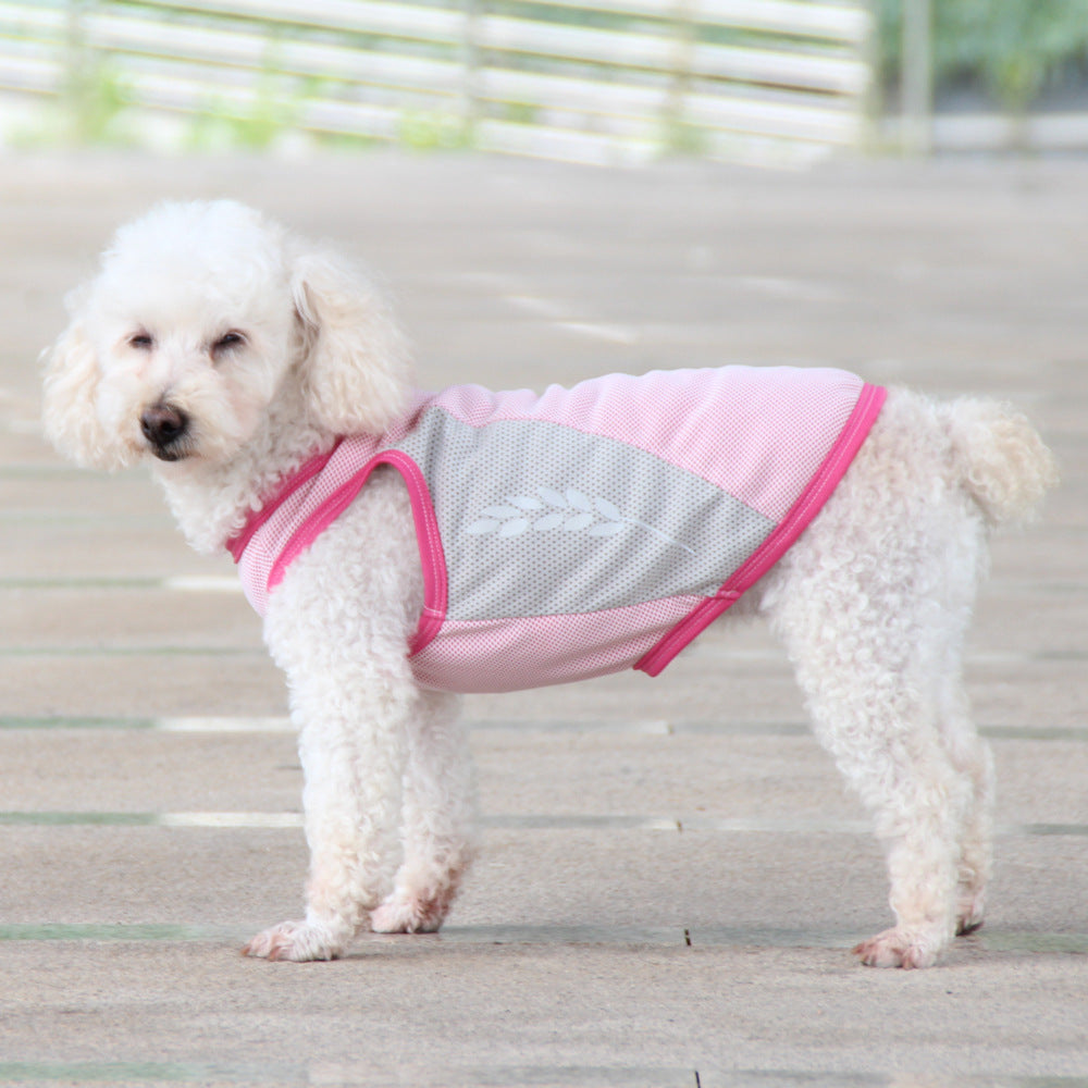 Pet Cooling Vest Reflective Summer Breathable Clothing
