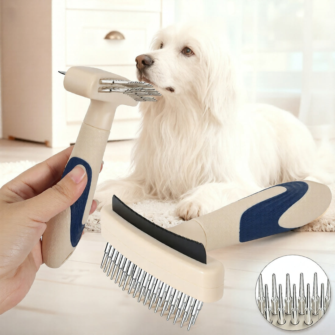 Pet Grooming Deshedding Detangling Brush Tool