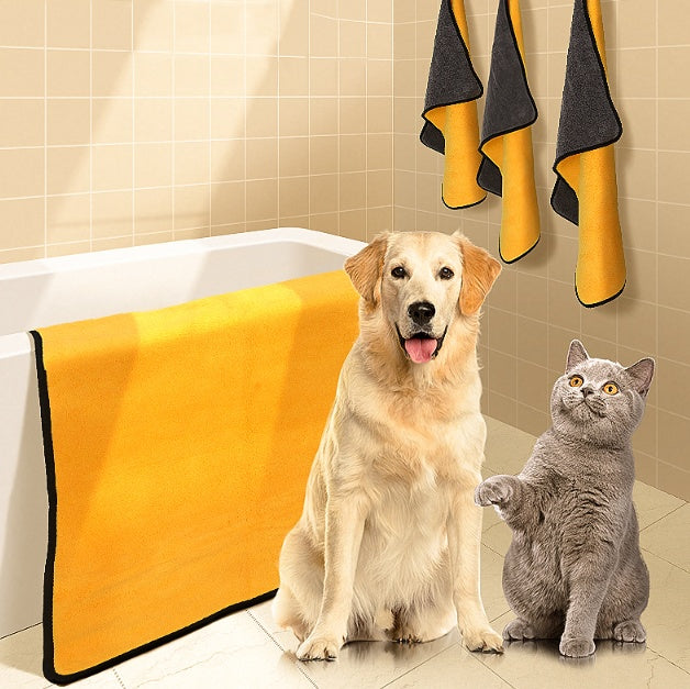 Ultra Absorbent Pet Bath Towel Quick Drying Wrap