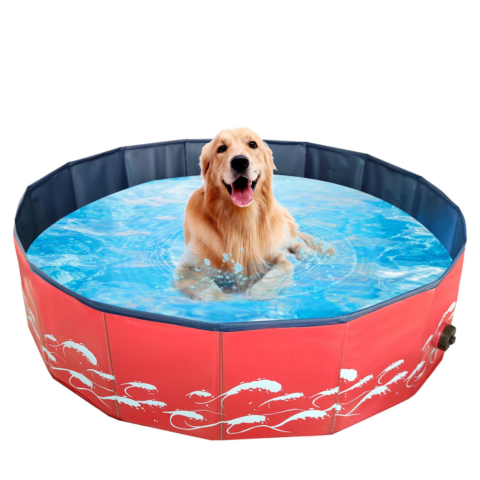 Foldable Pet Bath Swimming Pool Collapsible Bathtub Outdoor Indoor