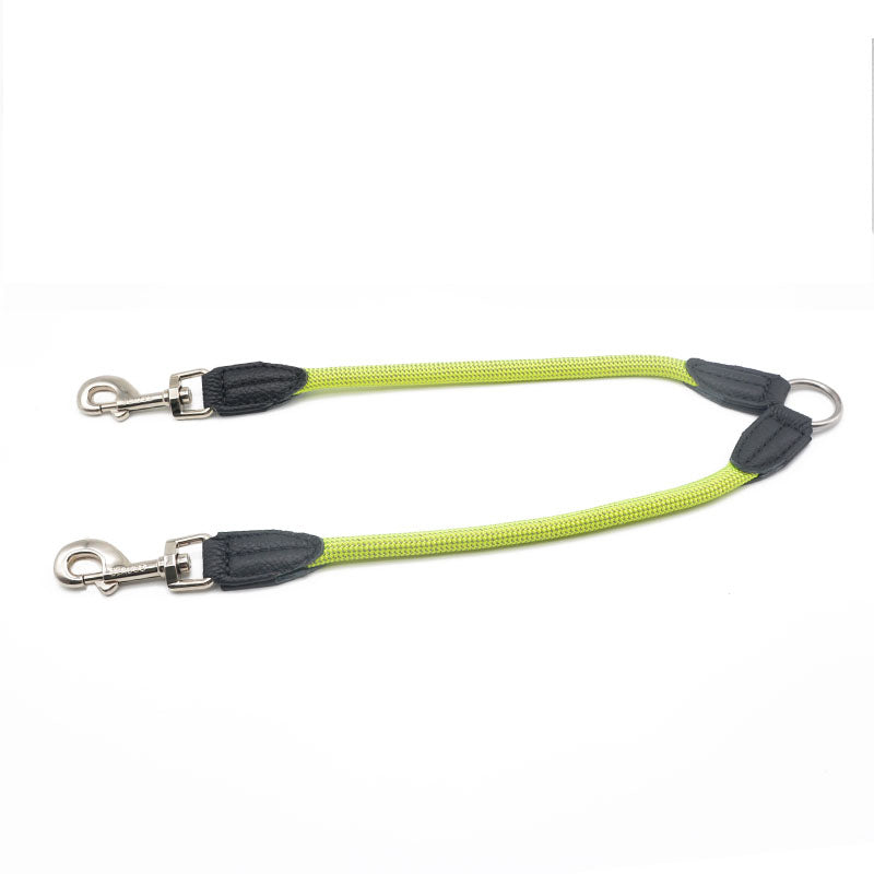 Pet Double Head Nylon Reflective Dual Leash Walking Lead