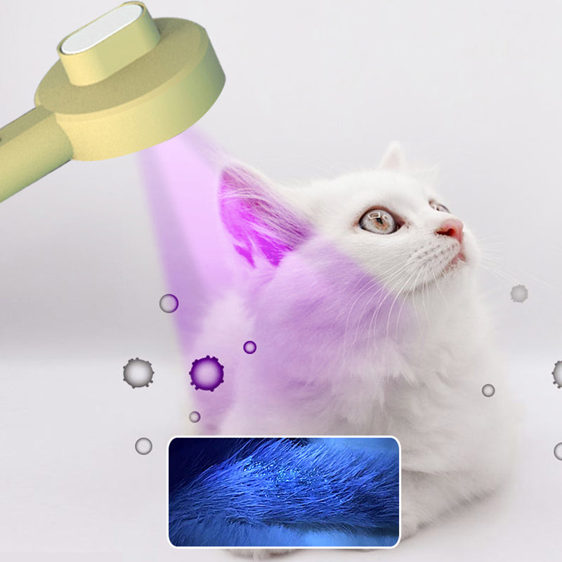 2 In 1 Pet Grooming Comb UVC Detection Hair Removal Brush