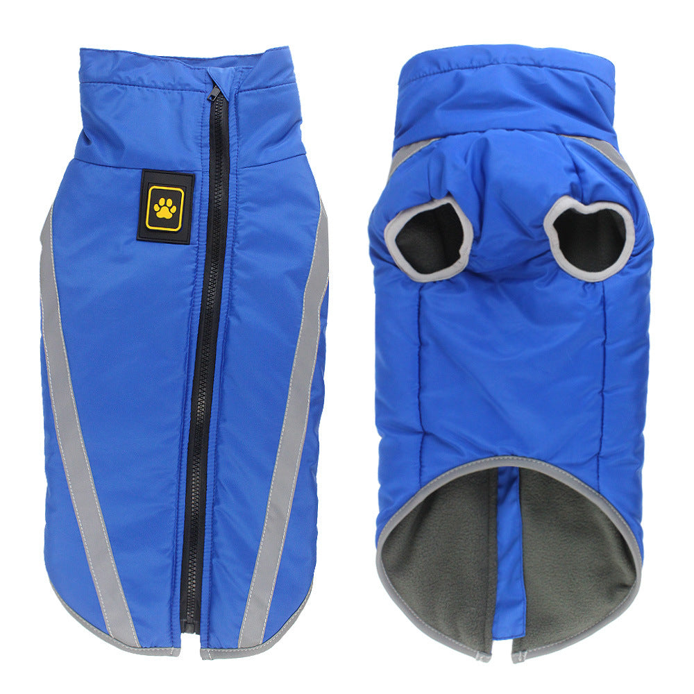 Pet Winter Jacket Reflective Padded Warm Clothing Outdoor Wear