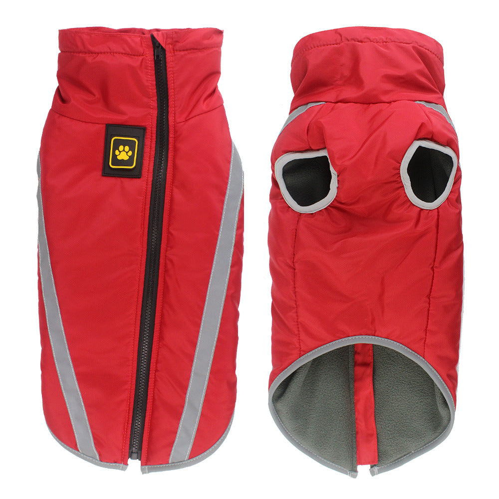Pet Winter Jacket Reflective Padded Warm Clothing Outdoor Wear
