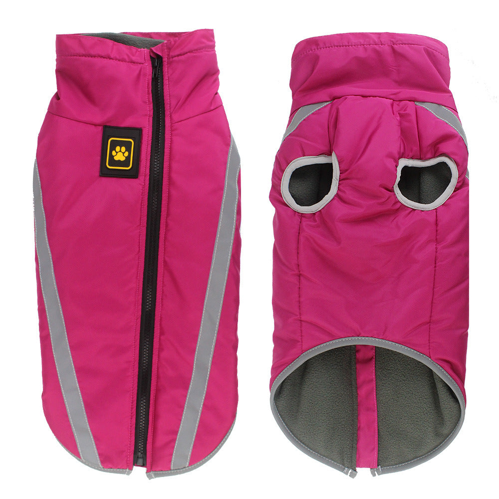 Pet Winter Jacket Reflective Padded Warm Clothing Outdoor Wear