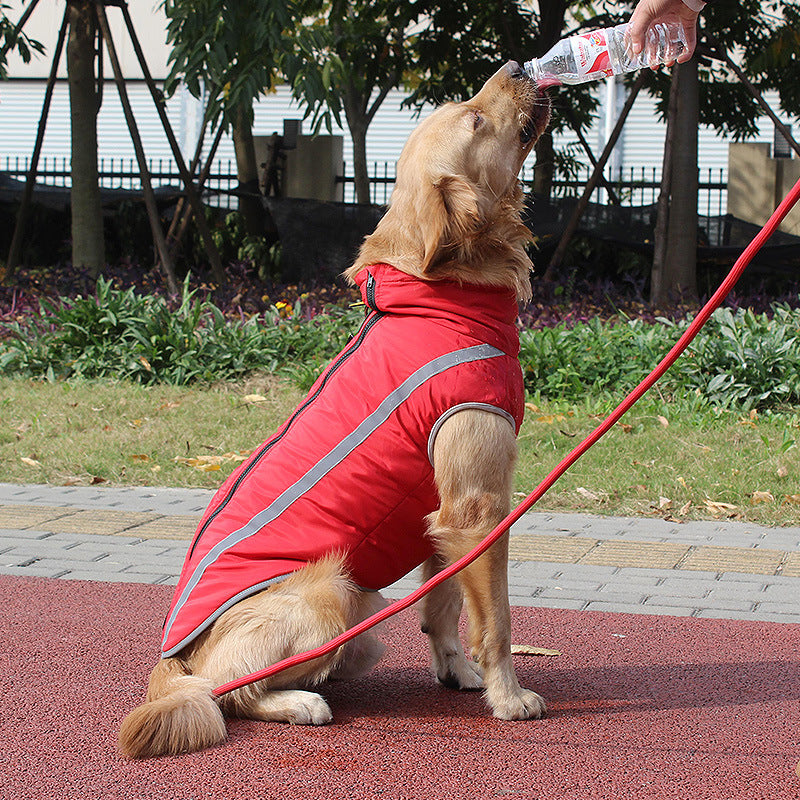 Pet Winter Jacket Reflective Padded Warm Clothing Outdoor Wear