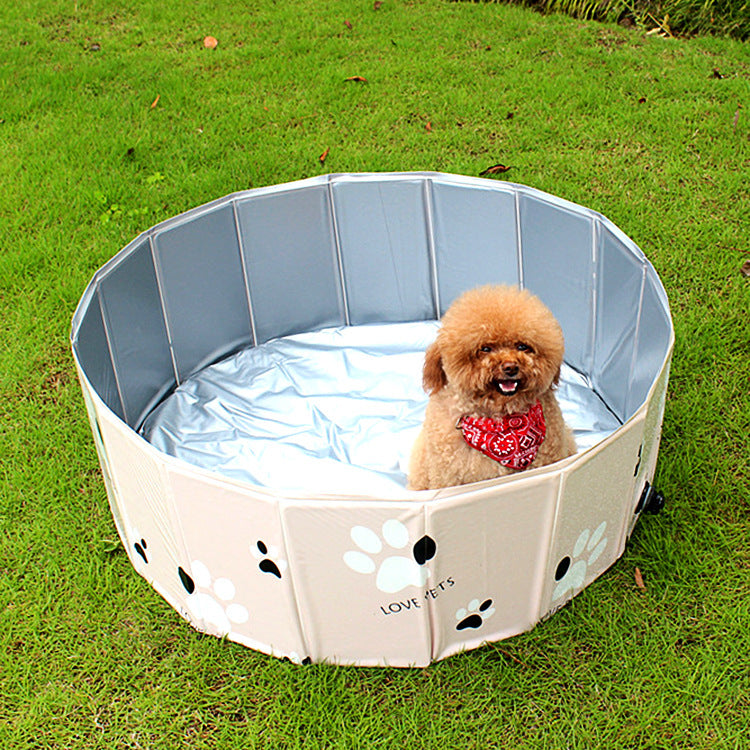Portable Foldable Pet Swimming Pool Bath Tub Spa