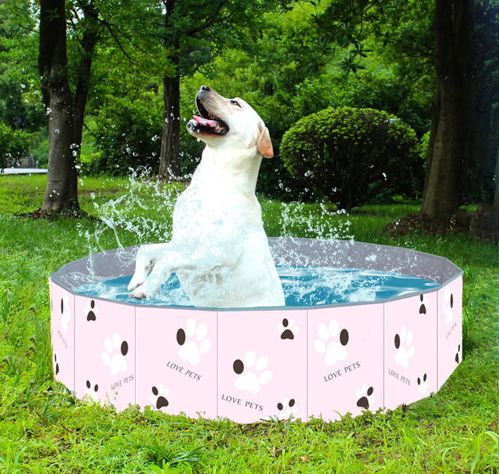 Portable Foldable Pet Swimming Pool Bath Tub Spa