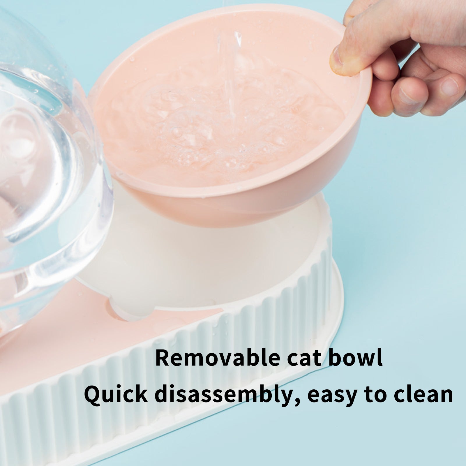 Automatic Plastic Pet Water Feeder Drinking Bowl Dispenser