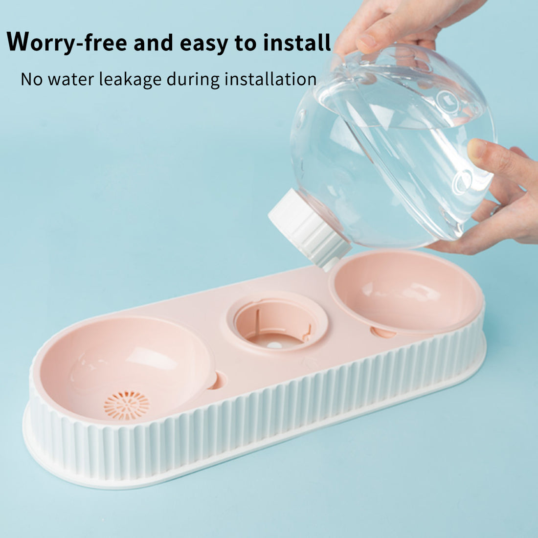 Automatic Plastic Pet Water Feeder Drinking Bowl Dispenser