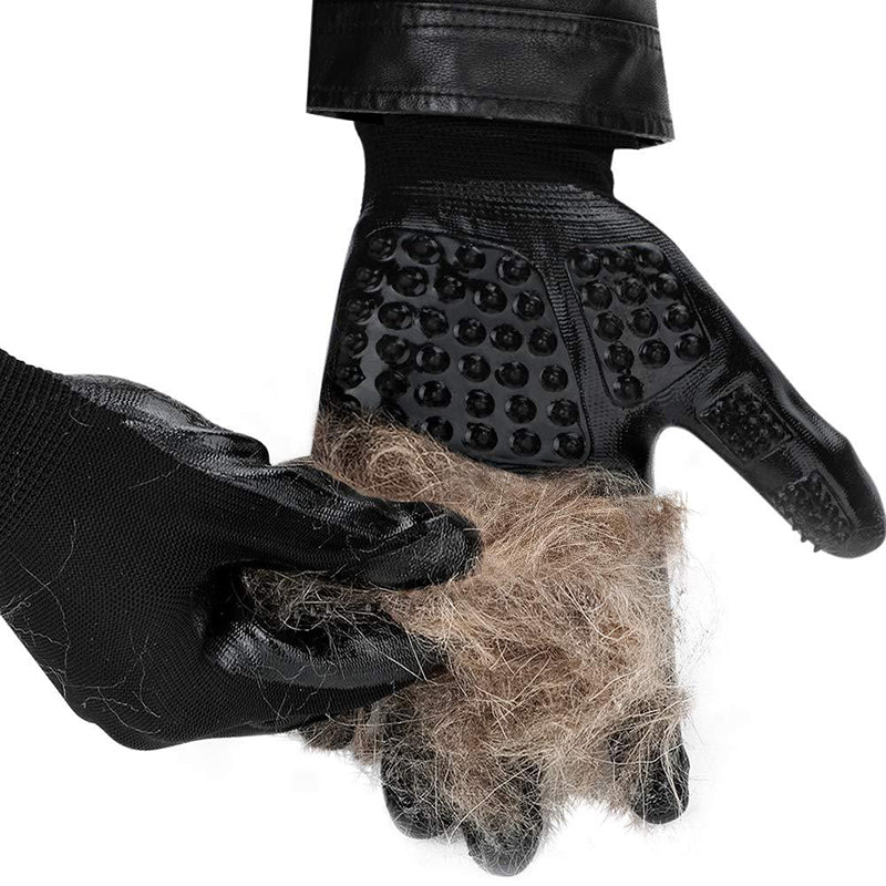 Soft Rubber Pet Grooming Glove Hair Removal Massage Brush