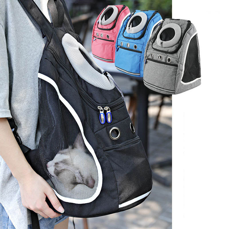 Portable Double Shoulder Pet Carrier Backpack Bag