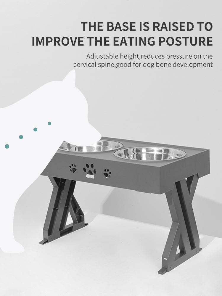 Stainless Steel Folding Pet Bowl Portable Feeder Dish