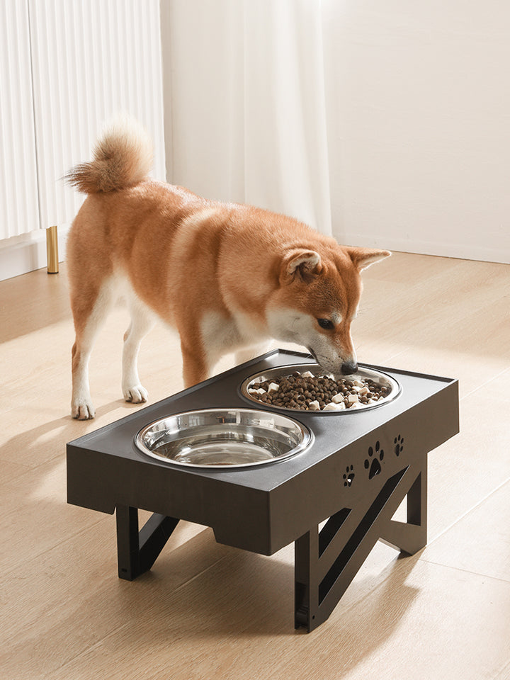 Stainless Steel Folding Pet Bowl Portable Feeder Dish