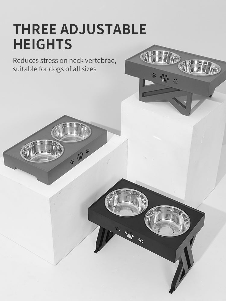 Stainless Steel Folding Pet Bowl Portable Feeder Dish
