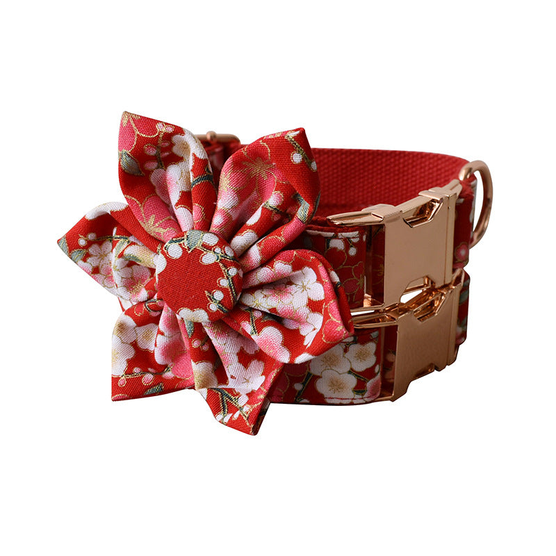 Pet Floral Female Style Leash Set Walking Control Accessories
