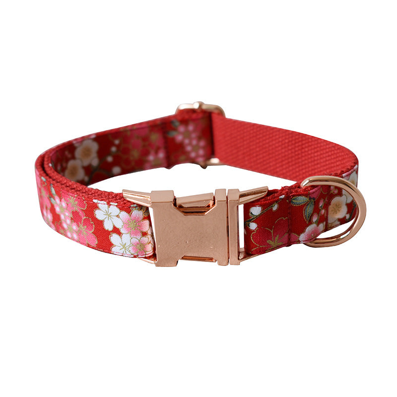 Pet Floral Female Style Leash Set Walking Control Accessories