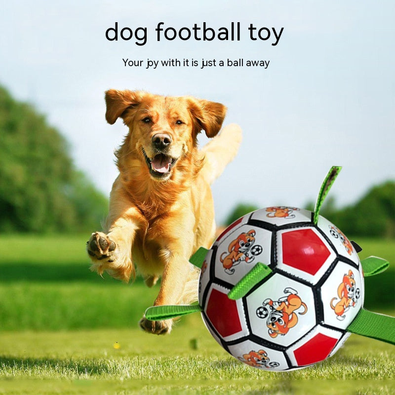 Durable Pet Football Bite Resistant Molar Chew Toy