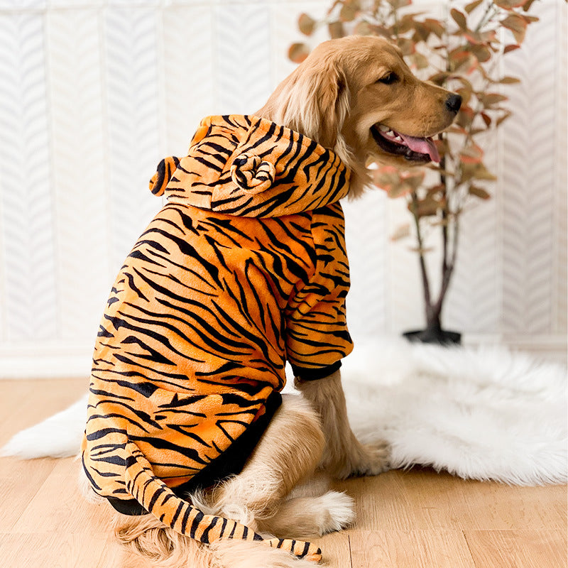 Pet Tiger Costume Clothing Stylish Dress Up Wear