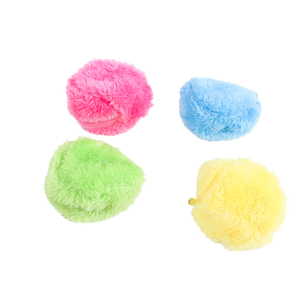 Automatic Magic Rolling Interactive Pet Ball Plush Chew Toy