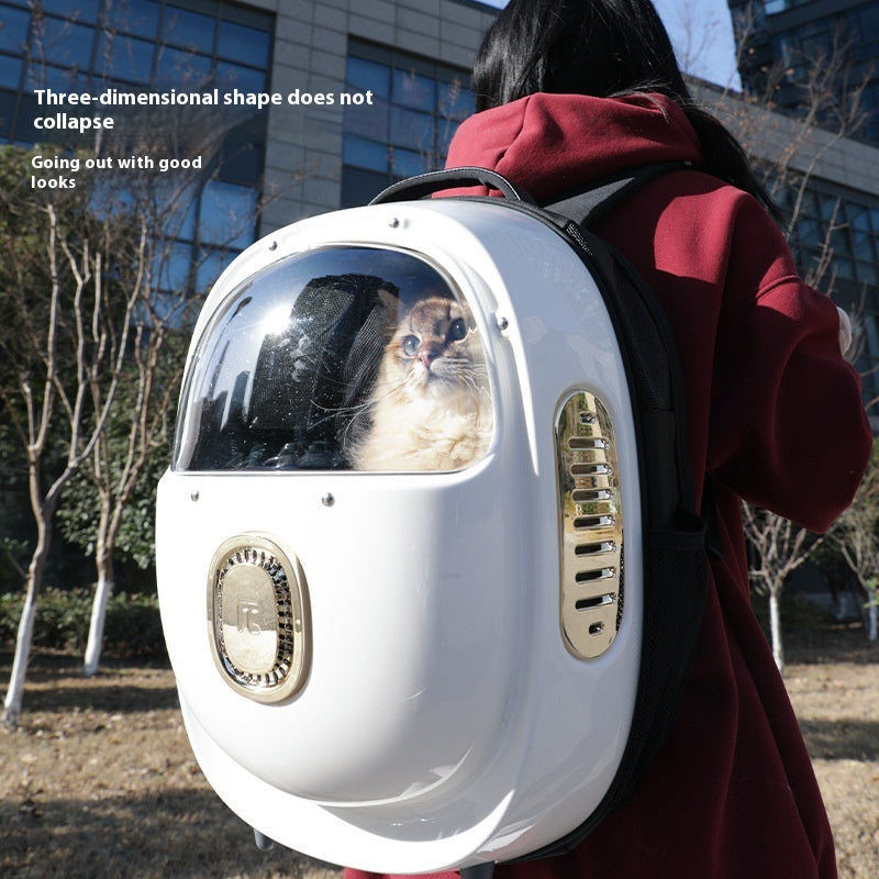 Pet Heated Space Capsule Backpack Portable Climate Control Carrier