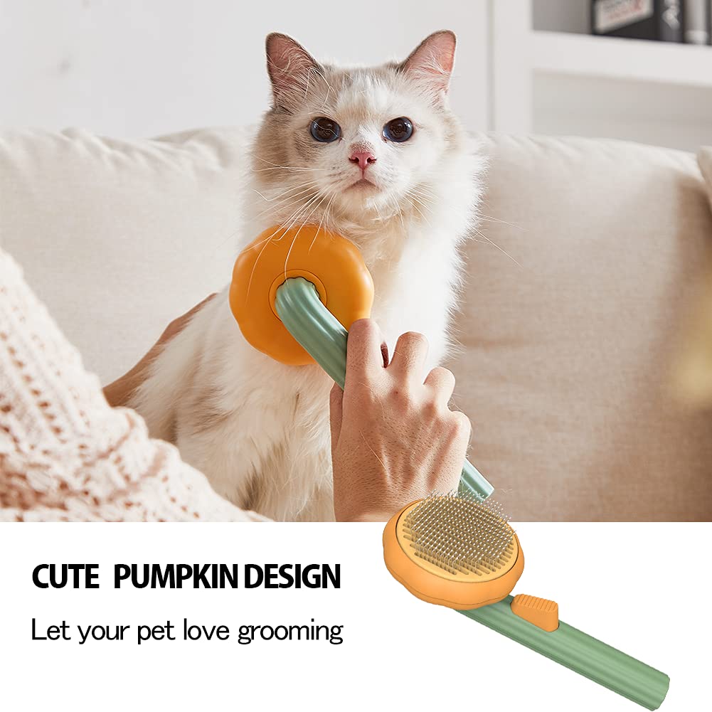 Self Cleaning Pet Grooming Slicker Brush Hair Removal Tool