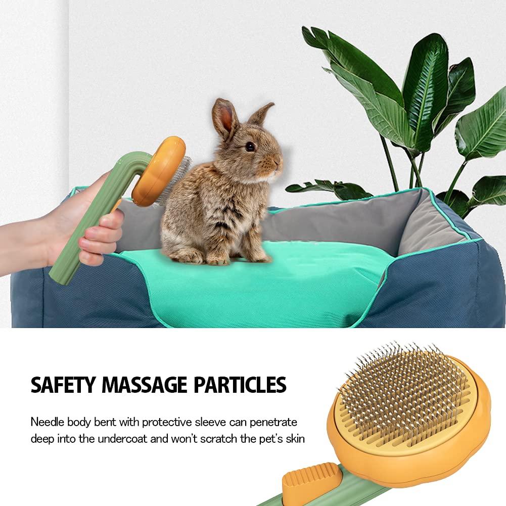 Self Cleaning Pet Grooming Slicker Brush Hair Removal Tool