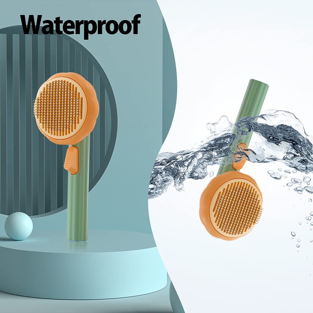 Self Cleaning Pet Grooming Slicker Brush Hair Removal Tool