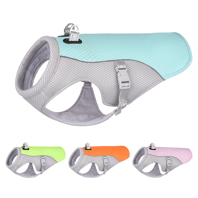 Pet Polyester Cooling Clothing Lightweight Breathable Wear