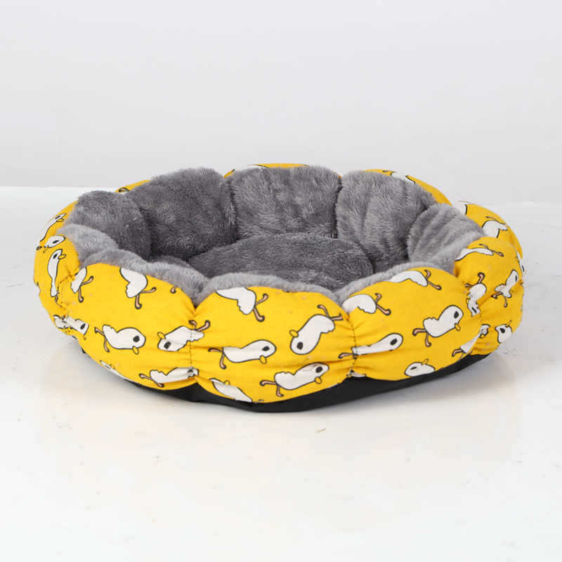 Calming Donut Pet Bed Round Fluffy Soft Comfortable Nest