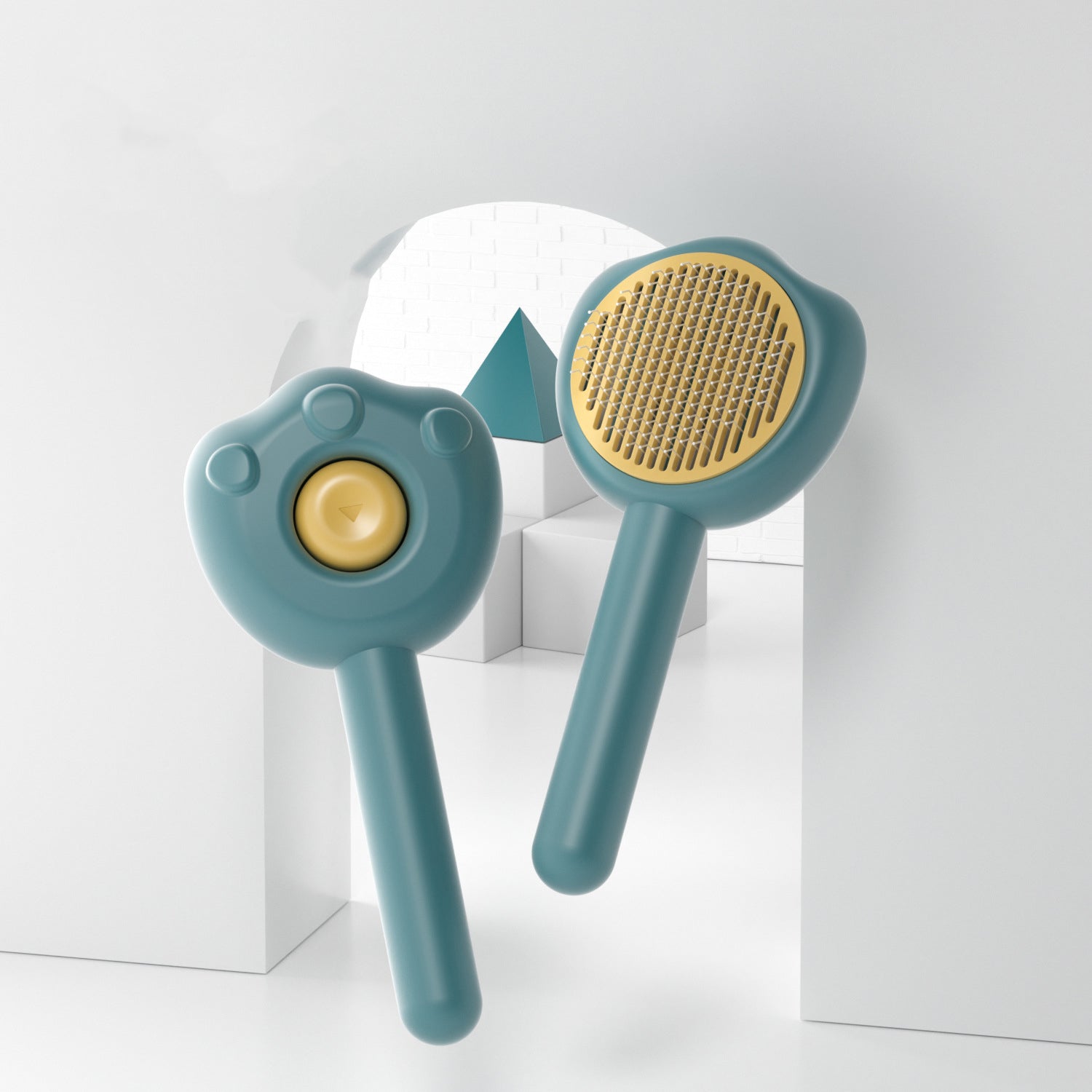 Self Cleaning Pet Grooming Needle Brush Hair Removal Comb