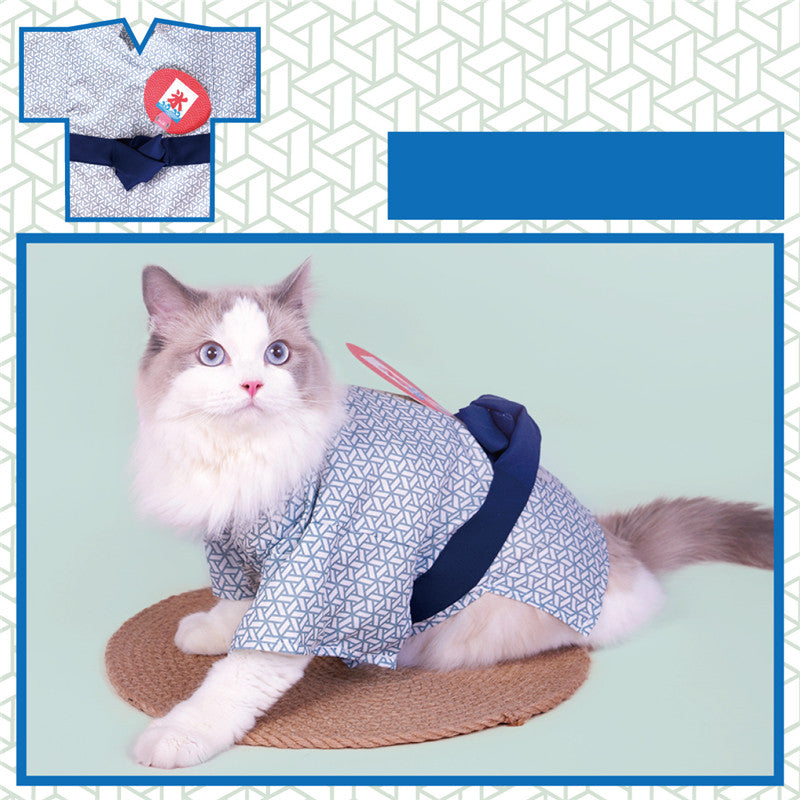 Pet Yukata Kimono Clothing Spring Summer Fashion Wear
