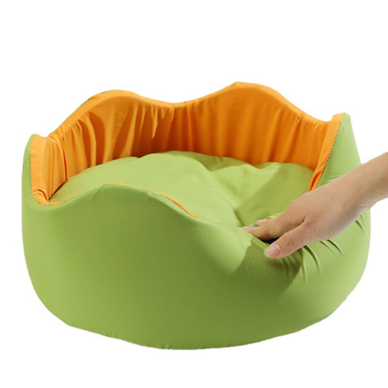 Ice Silk Breathable Pet Nest Soft Cooling Bed