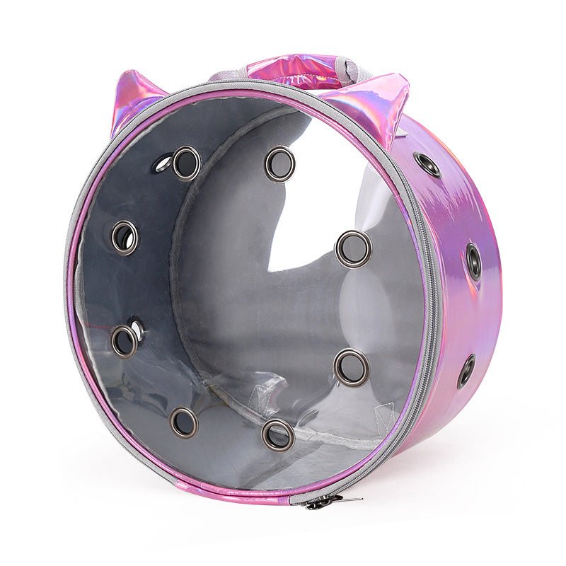 Transparent Portable Breathable Pet Backpack Carrier Bag