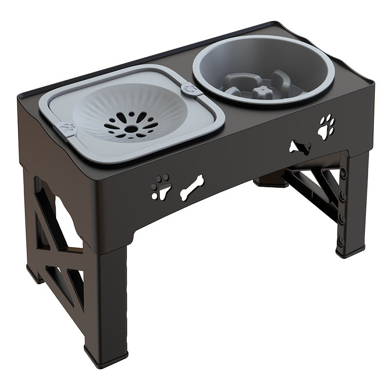 Stainless Steel Double Pet Bowl Elevated Feeder Stand