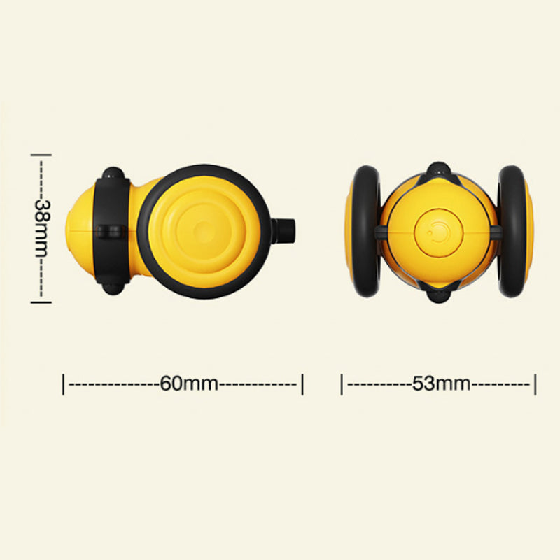 Electric Interactive Pet Toy Moving Feather Teaser Ball