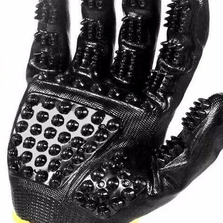 Soft Rubber Pet Grooming Glove Hair Removal Massage Brush