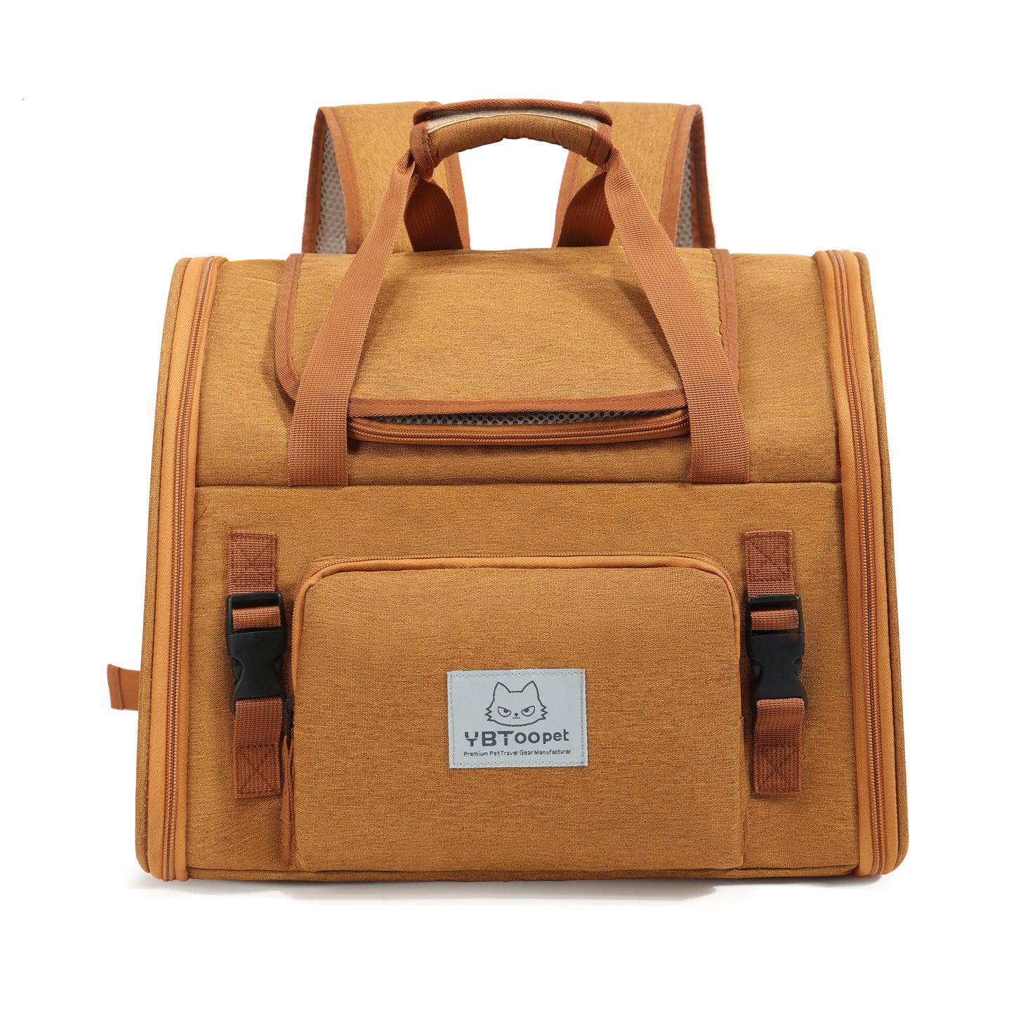 Expandable Breathable Portable Pet Backpack Large Capacity Outdoor Carrier