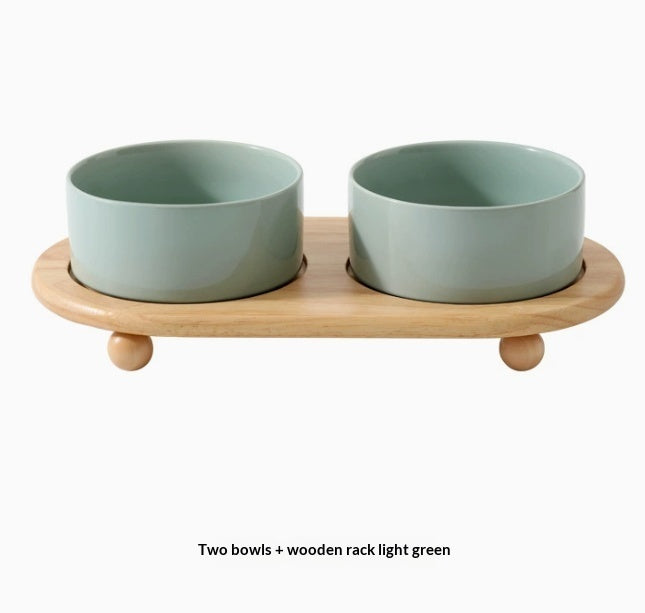 Ceramic Pet Food Bowls Feeding Set For Pets