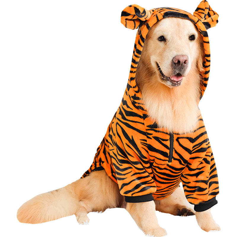 Pet Tiger Costume Clothing Stylish Dress Up Wear
