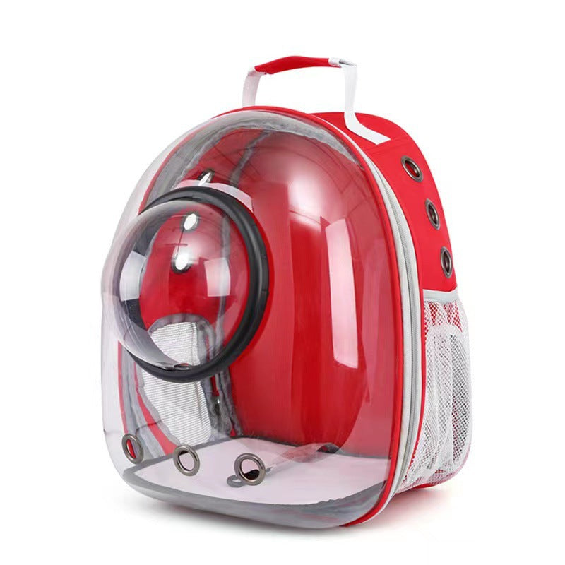 Pet Transparent Breathable Large Capacity Backpack Travel Carrier