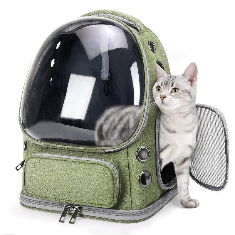Pet Transparent Space Capsule Backpack Portable Travel Carrier