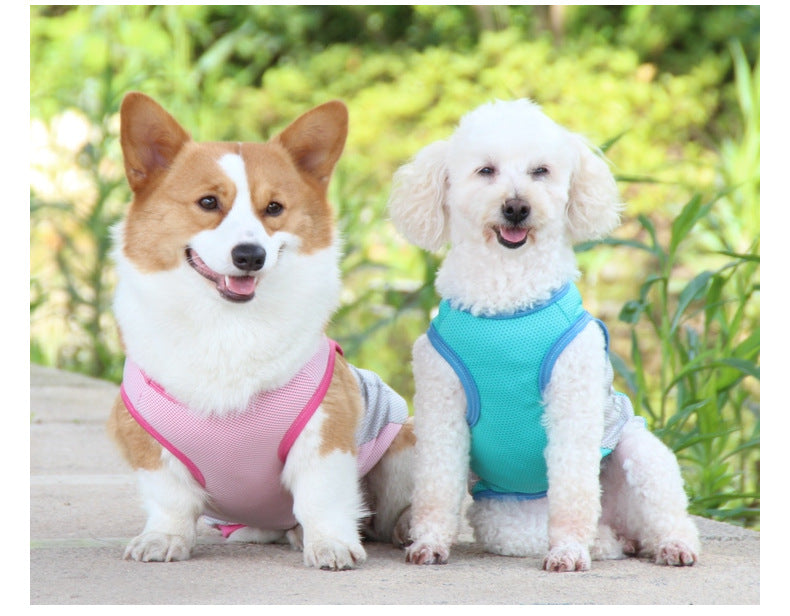 Pet Cooling Vest Reflective Summer Breathable Clothing