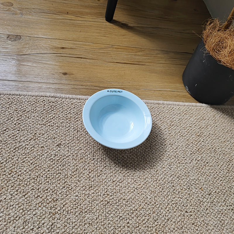 Anti Tumble Pet Ceramic Double Bowl Elevated Food Water Feeder Stand
